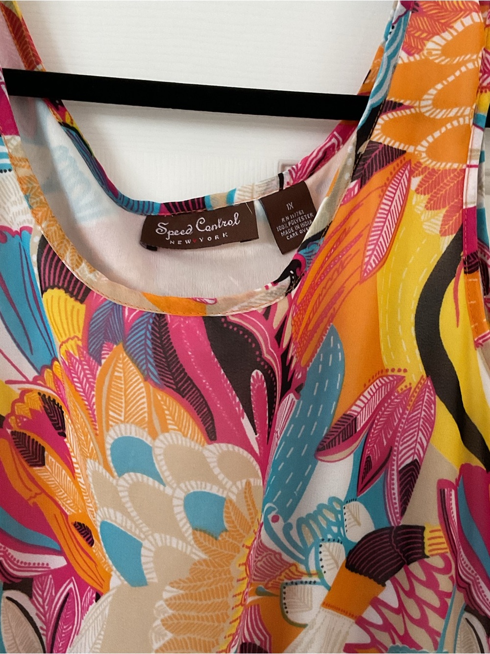 Speed Control Pink Yellow Blue Floral Maxi Dress - Picture 3 of 4